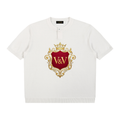 Verse&Vogue | Cotton Knit Short Sleeve Henley T-Shirt