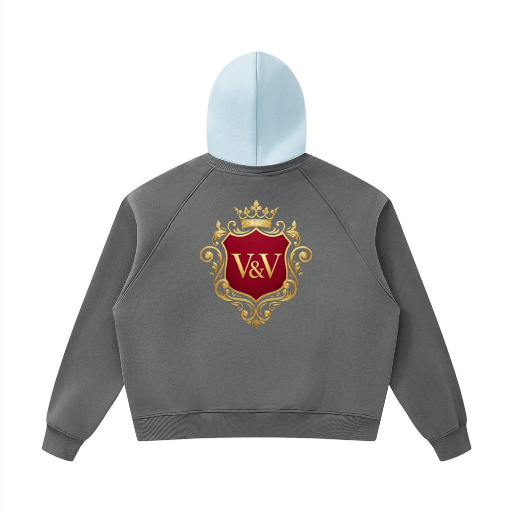 Verse&Vogue | Unisex Fleece Raglan Color Block Hoodie
