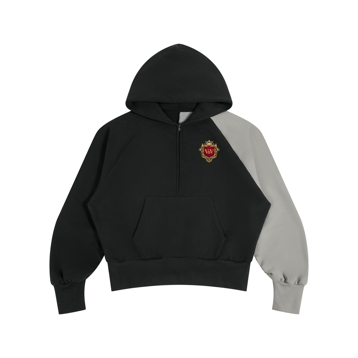 Verse&Vogue | Unisex Color-Block Fleece Hoodie