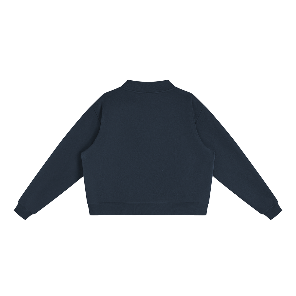 Verse&Vogue | Essential Fleece Mock-Neck Crew Sweatshirt