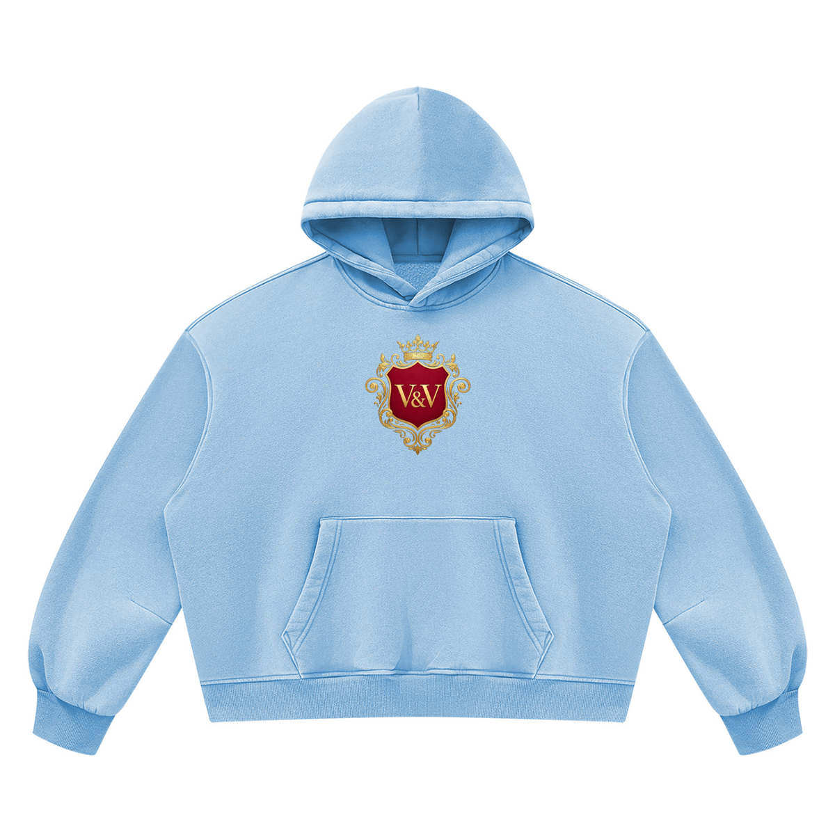 Verse&Vogue | Unisex Vintage Wash Boxy Fleece Hoodie