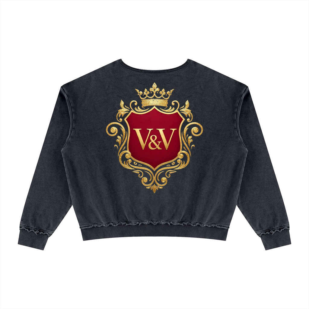 Verse&Vogue | Unisex Raw Edge Crewneck Sweatshirt