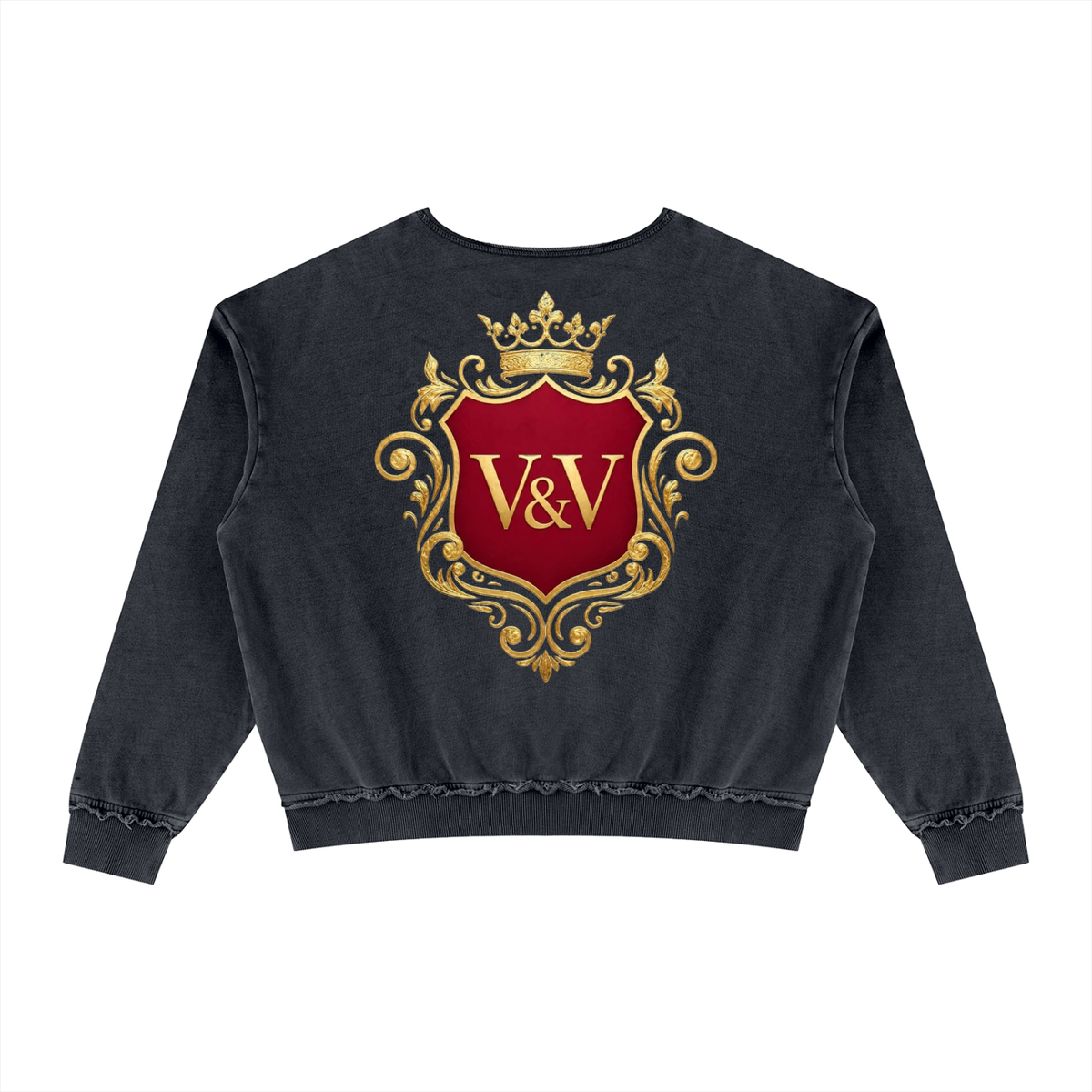 Verse&Vogue | Unisex Raw Edge Crewneck Sweatshirt