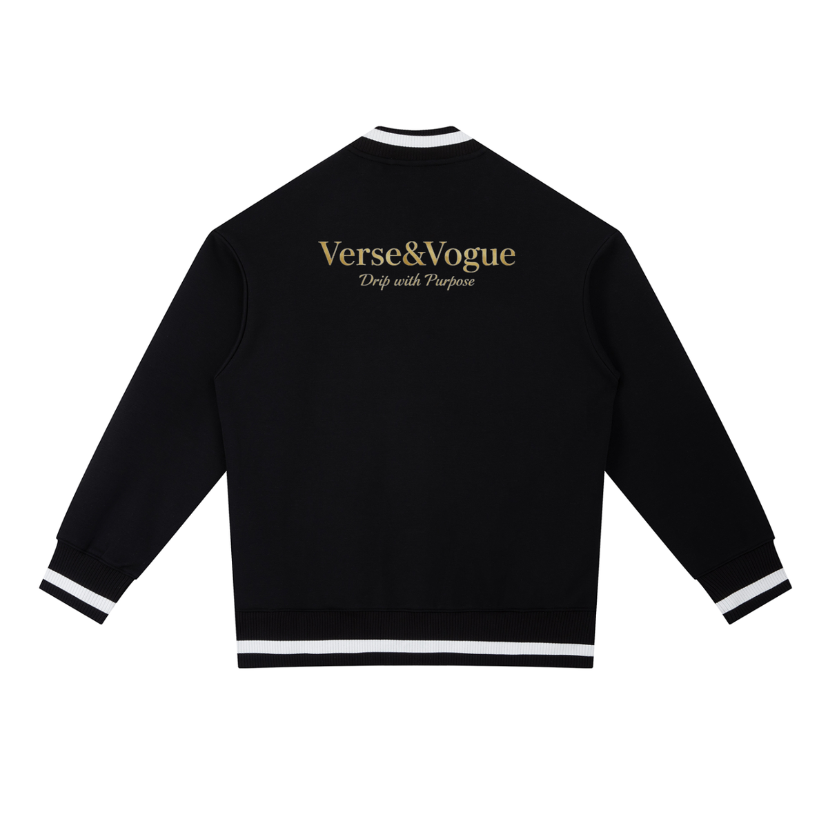 Verse&Vogue | Contrast Piping Zip Bomber Jacket