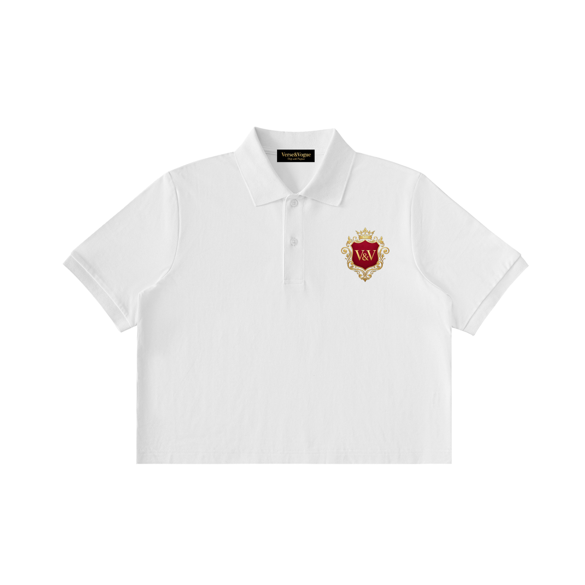 Verse&Vogue | Women Essential Cropped Polo Shirt