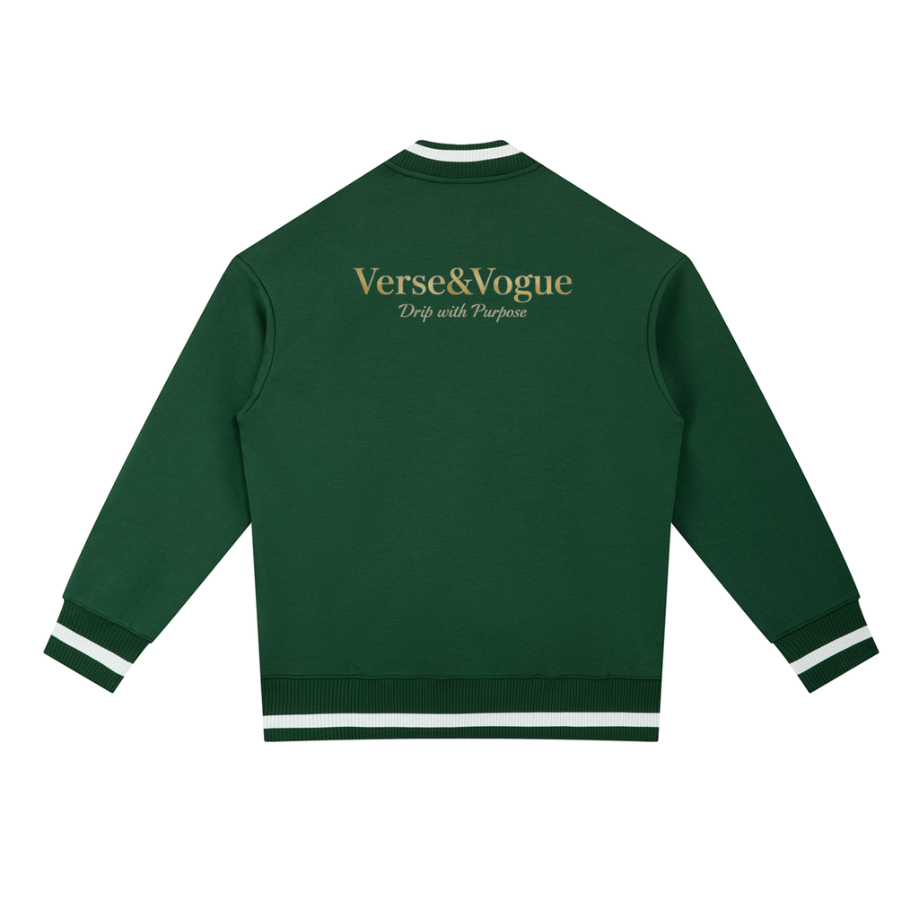 Verse&Vogue | Contrast Piping Zip Bomber Jacket