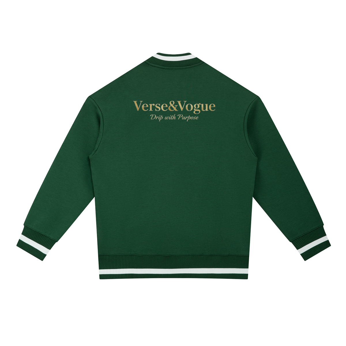 Verse&Vogue | Contrast Piping Zip Bomber Jacket