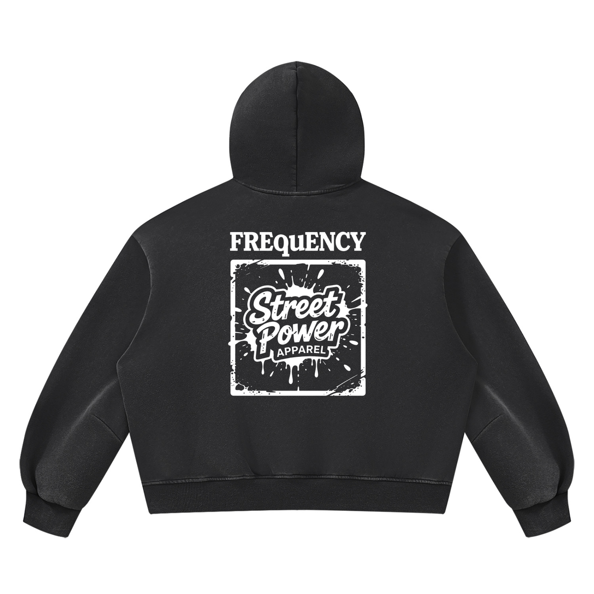 Verse&Vogue | Unisex Vintage Wash Boxy Fleece Hoodie