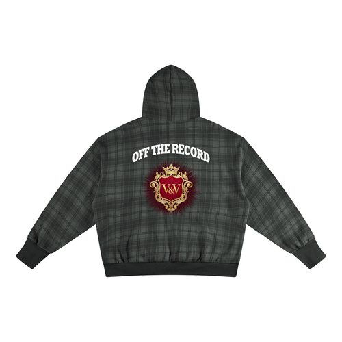 Verse&Vogue | Plaid Color Block Hoodie-Unisex