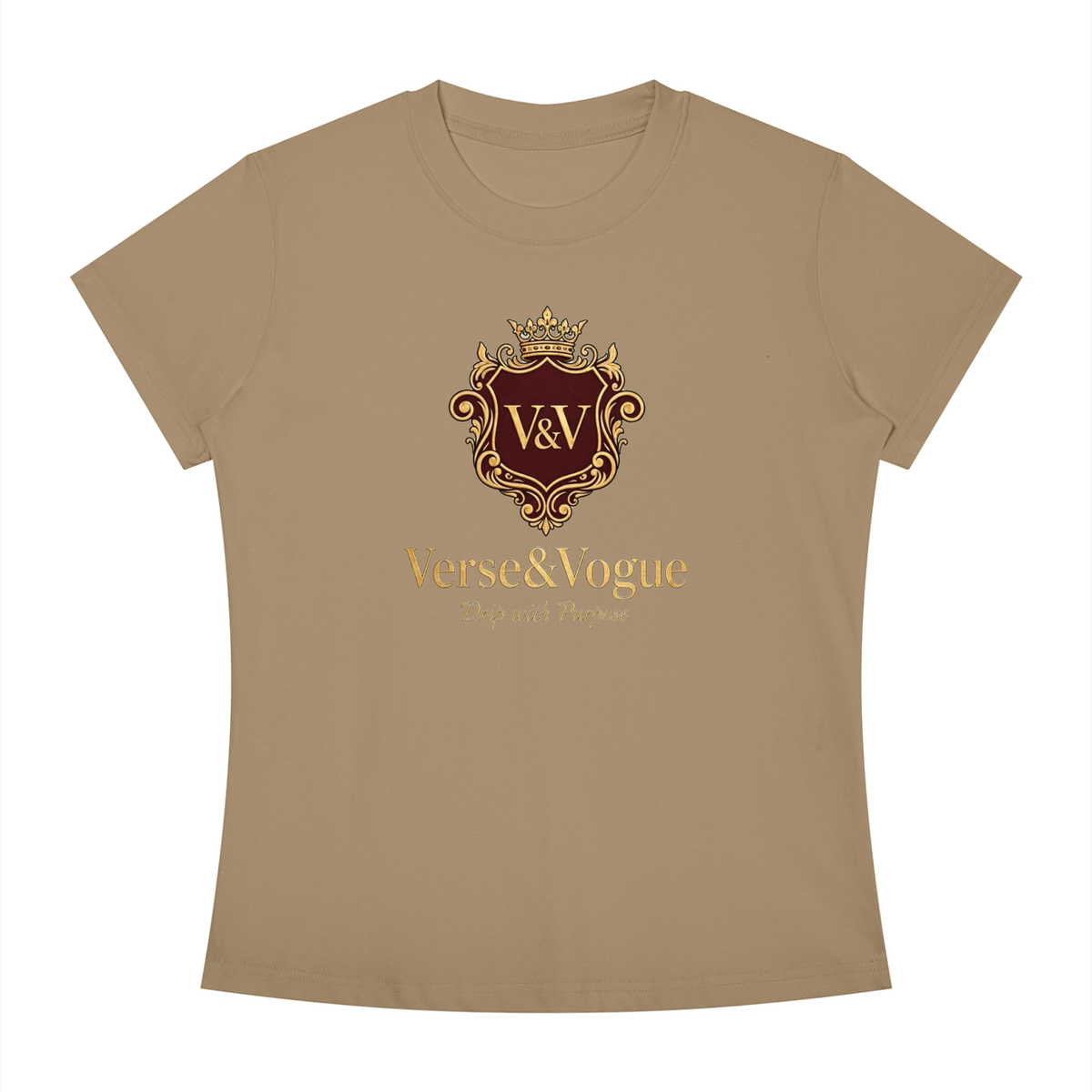 Verse&Vogue | Women's Slim Fit Crewneck T-Shirt
