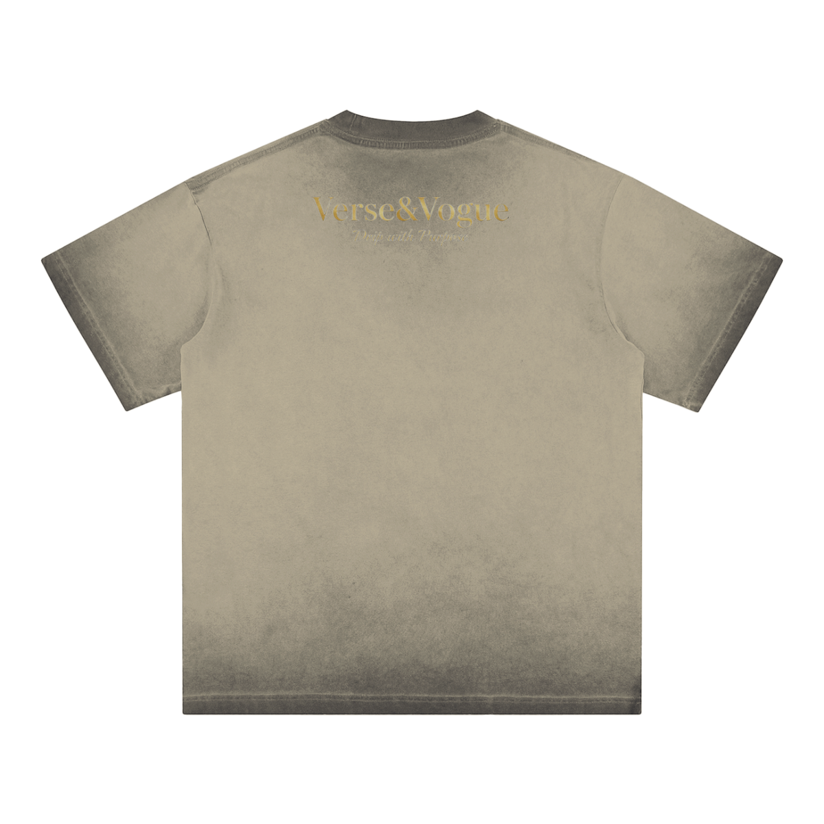 Verse&Vogue | Reverse Dyed Loose Cotton T-Shirt