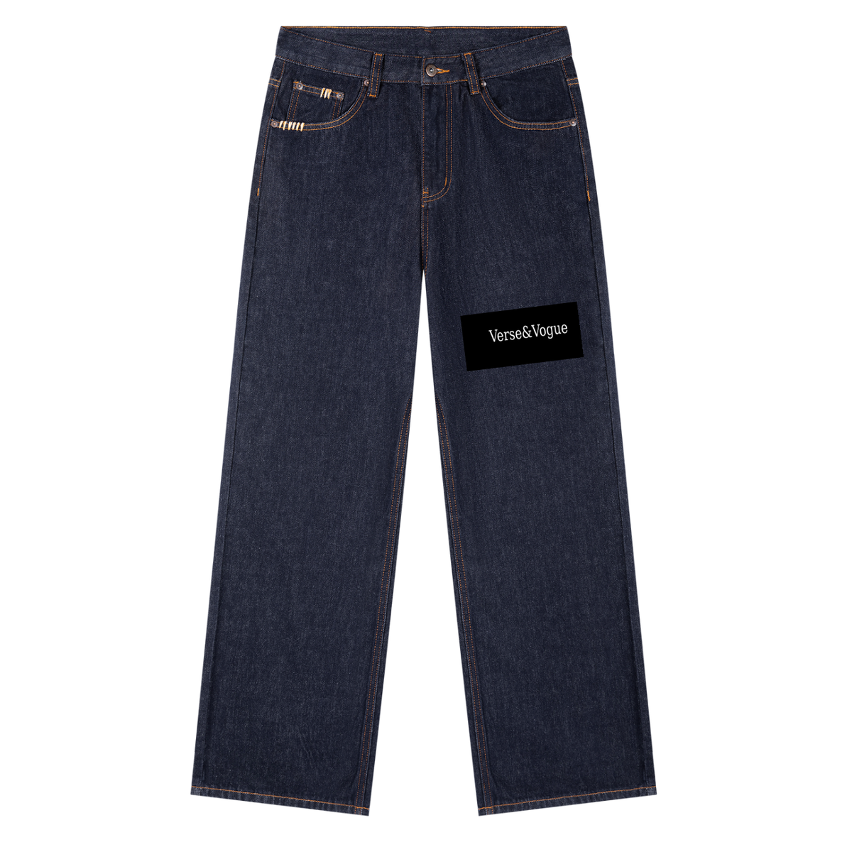 Verse&Vogue | Heavyweight Straight Leg Denim Jeans