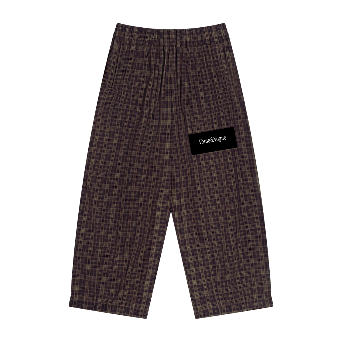 Verse&Vogue | Unisex Plaid Wide Leg Pants