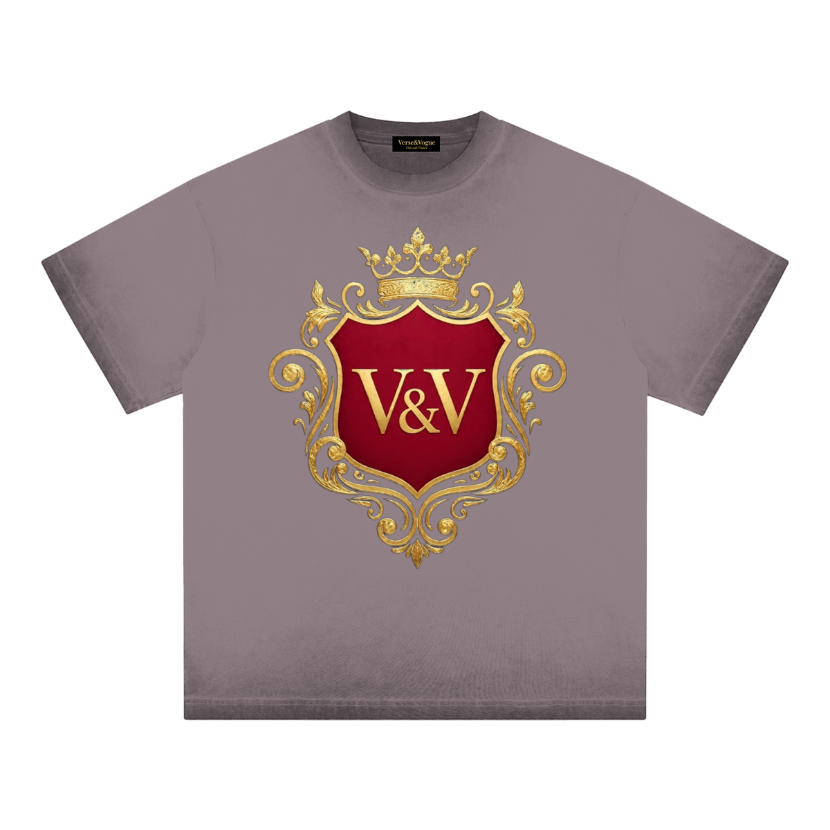 Verse&Vogue | Reverse Dyed Loose Cotton T-Shirt