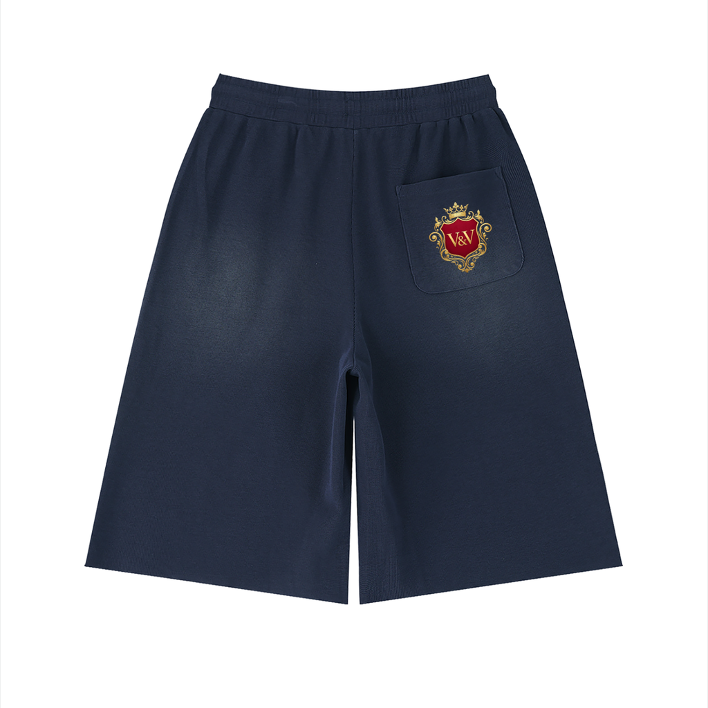 Verse&Vogue | Unisex Sunfade Raw Edge Shorts