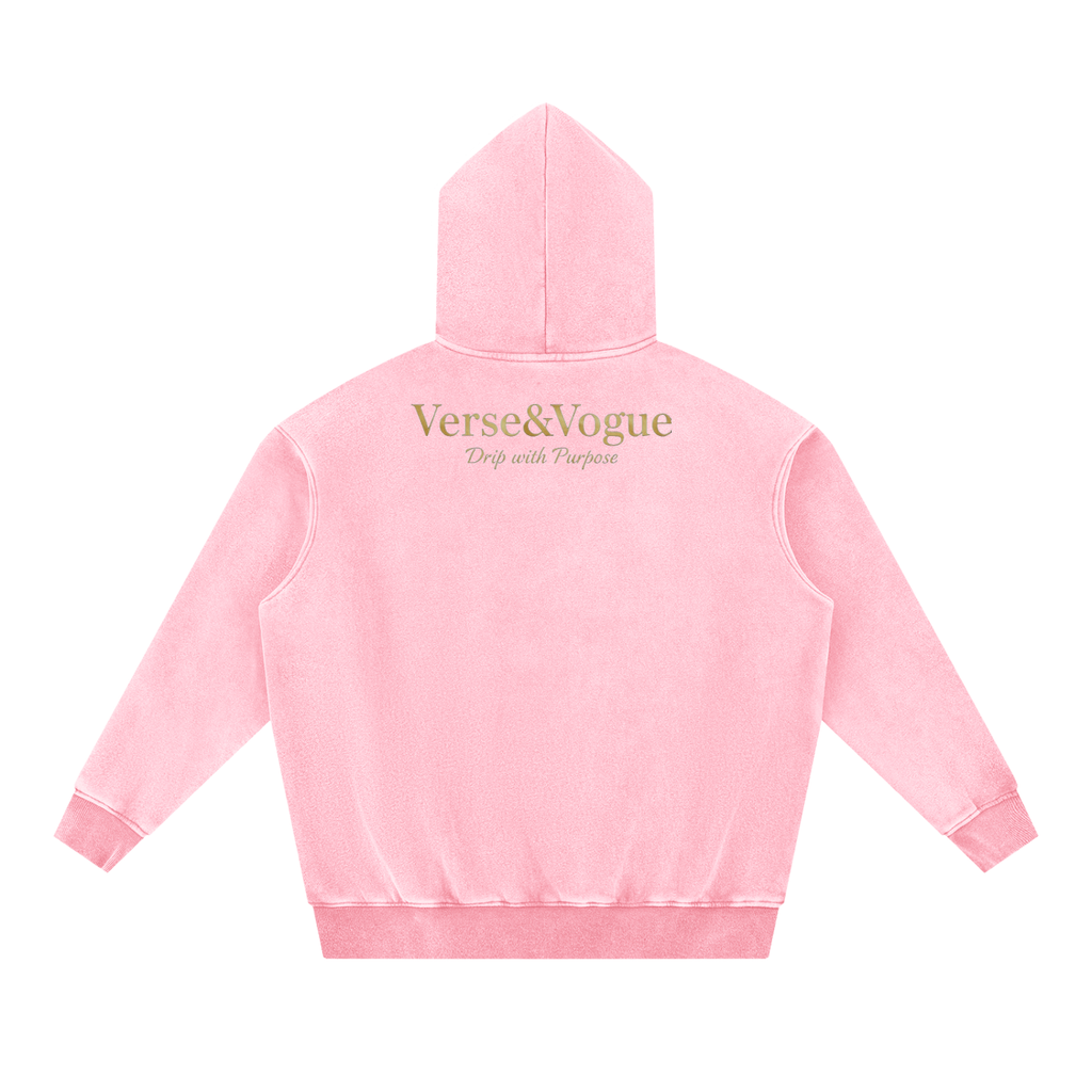 Verse&Vogue | Snow Wash Fleece Oversize Hoodie