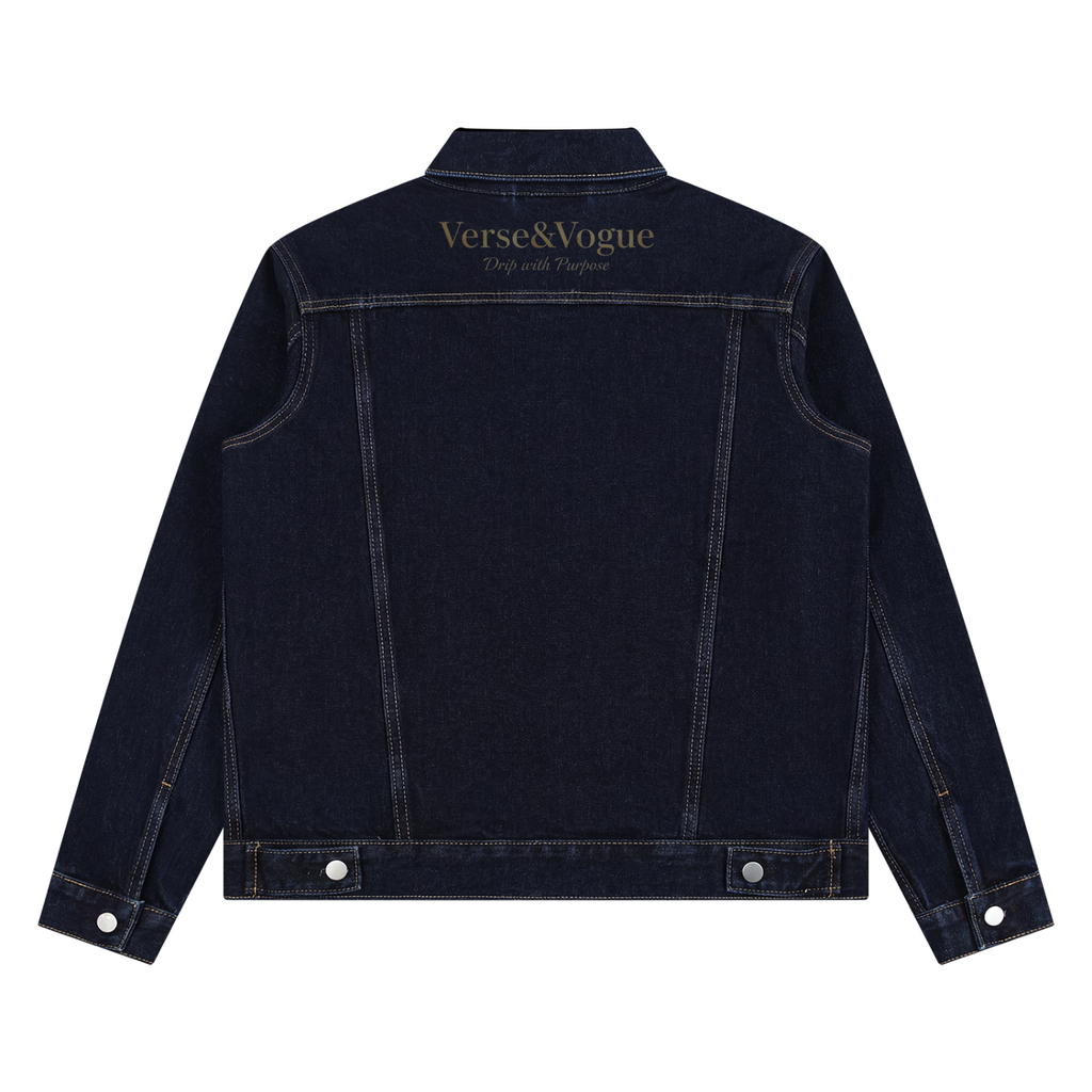 Verse&Vogue | Unisex Vintage Wash Denim Jacket