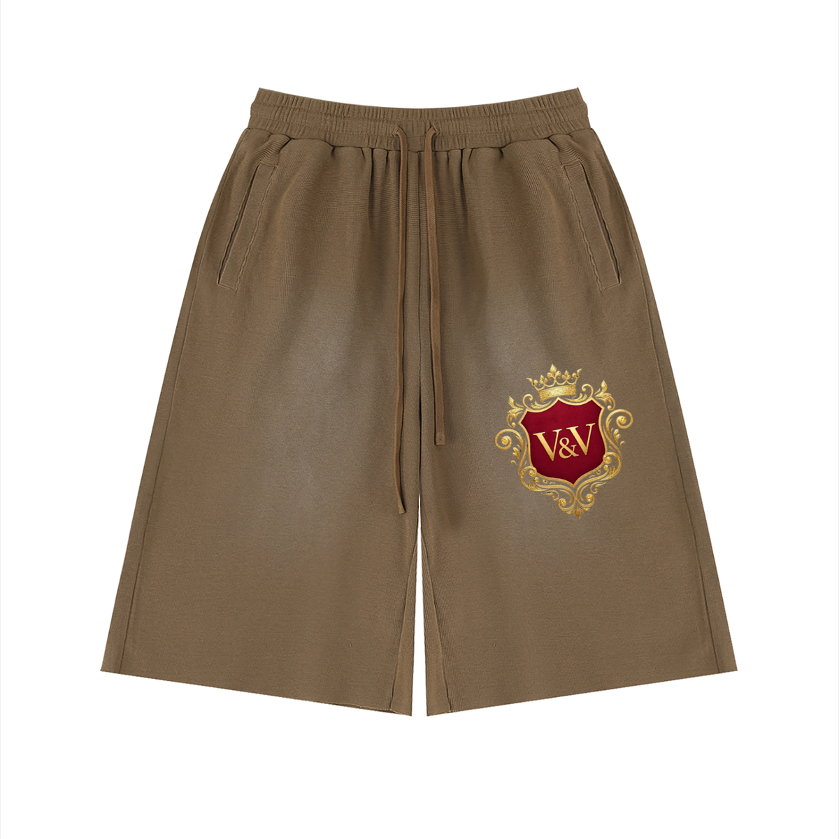 Verse&Vogue | Unisex Sunfade Raw Edge Shorts
