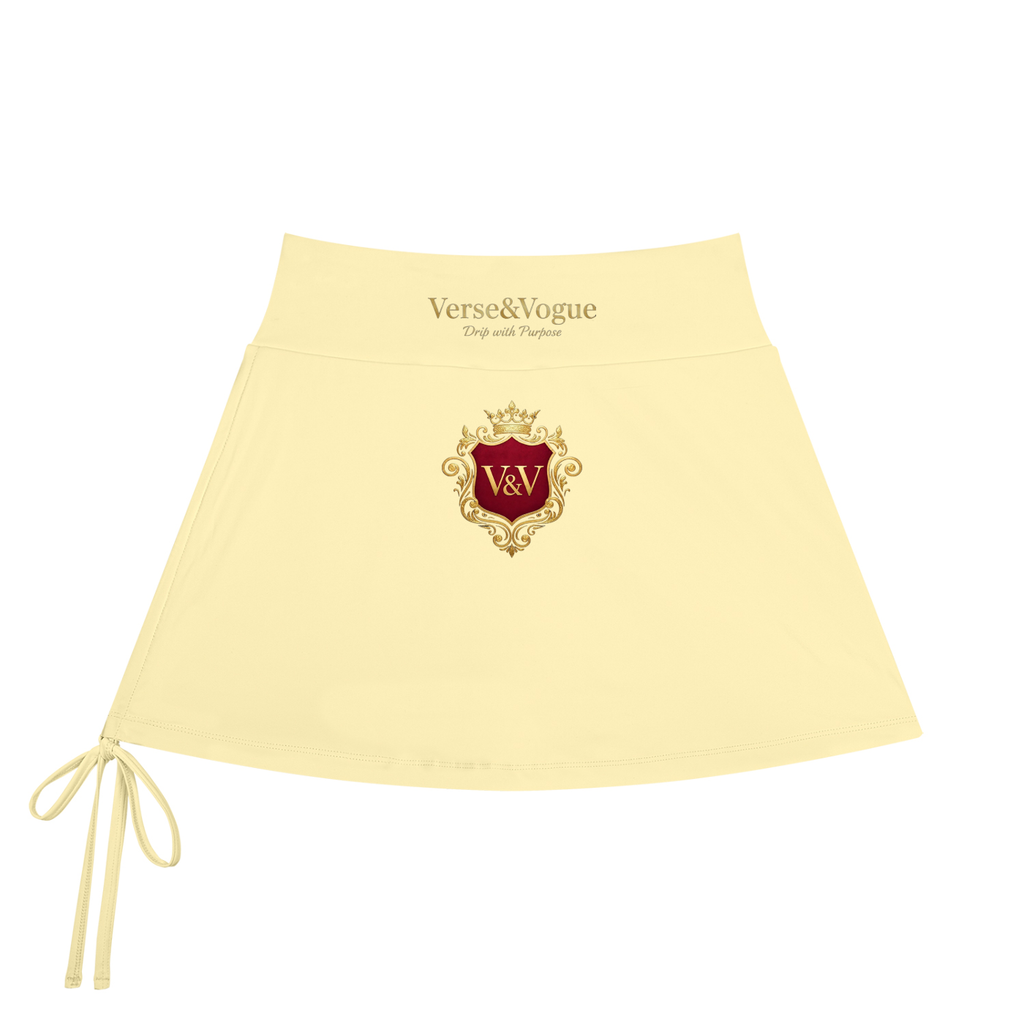 Verse&Vogue | Women's Drawstring A-Line Yoga Skort