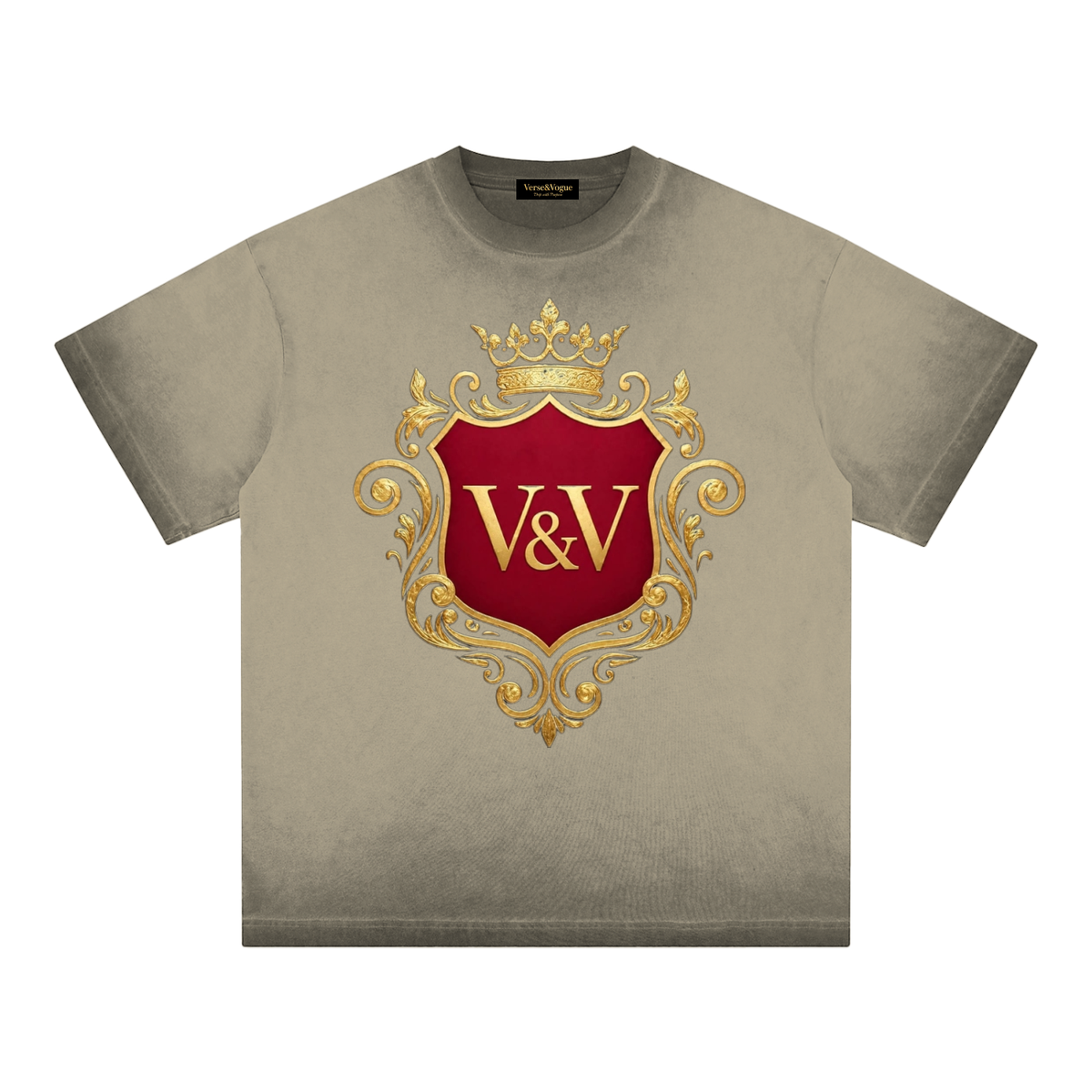 Verse&Vogue | Reverse Dyed Loose Cotton T-Shirt