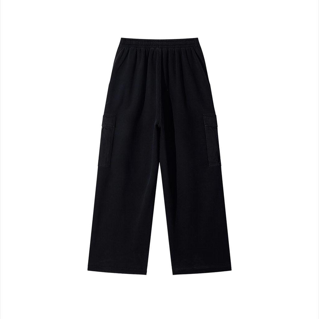 Verse&Vogue | Unisex Sunfade Washed Fleece Cargo Pants