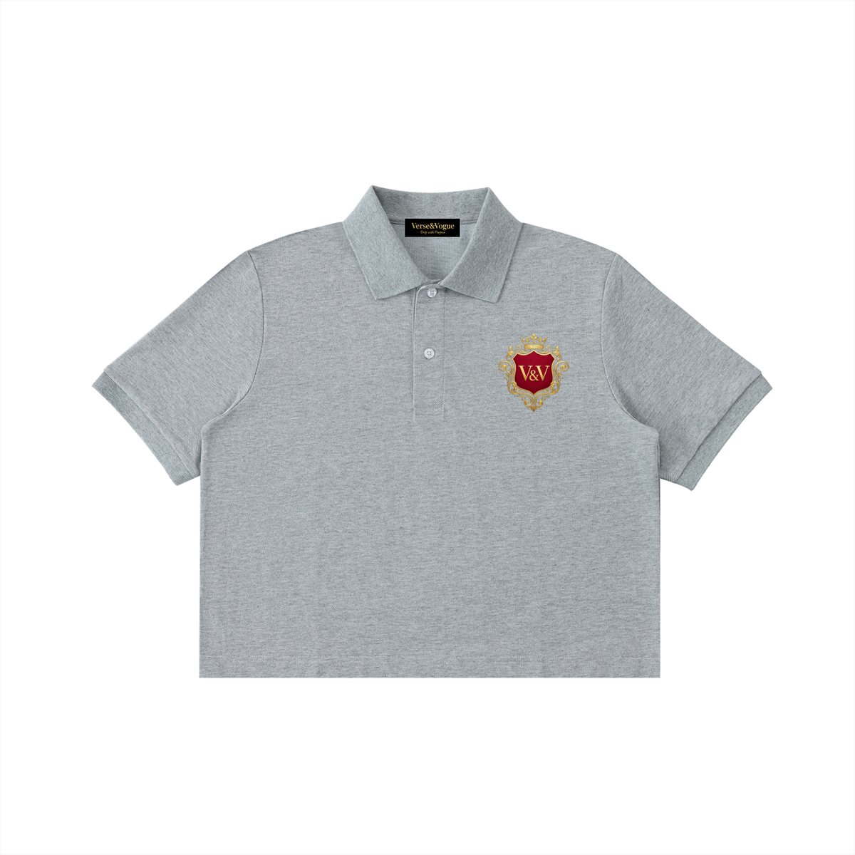 Verse&Vogue | Women Essential Cropped Polo Shirt