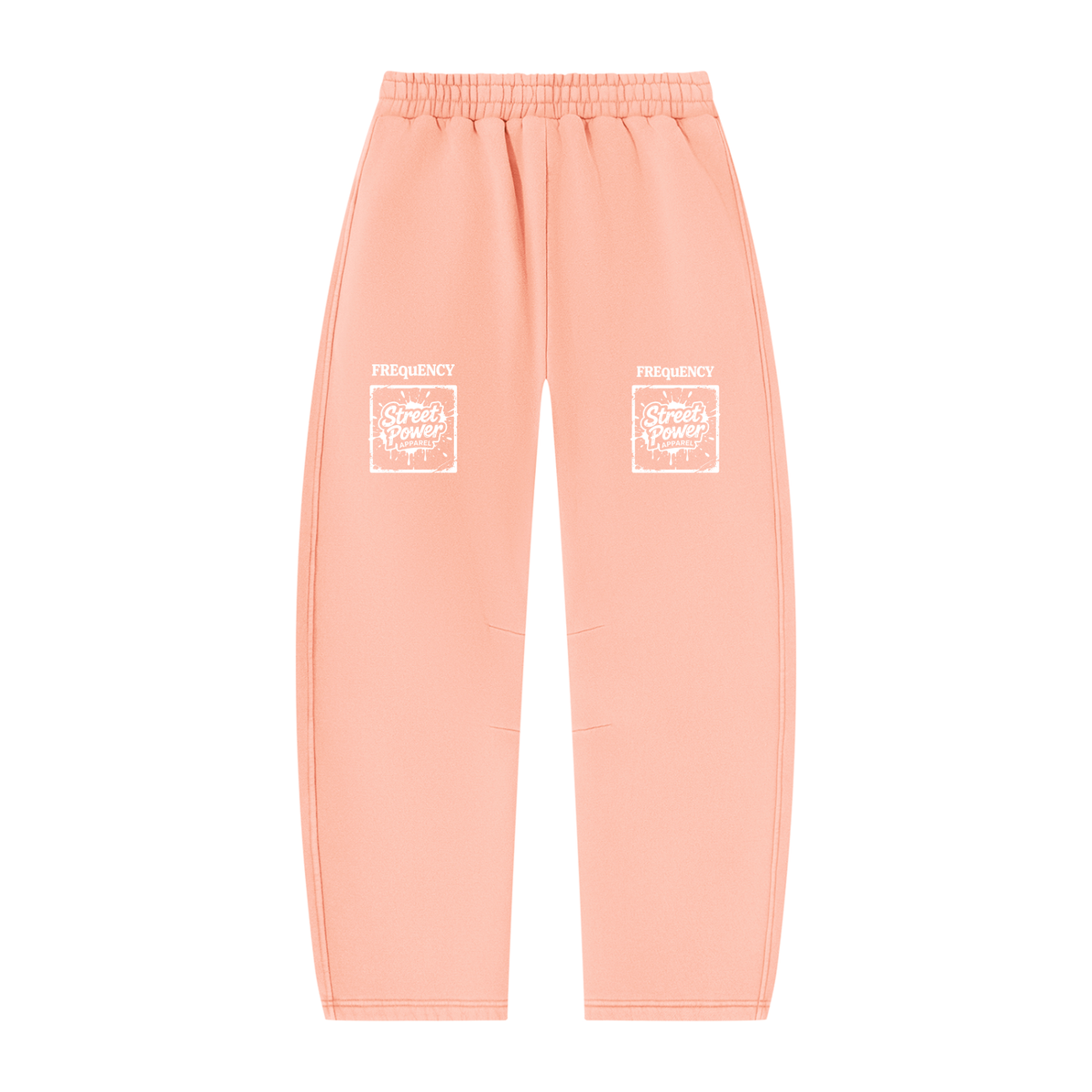 Verse&Vogue | Unisex Vintage Wash Barrel Leg Fleece Sweatpants