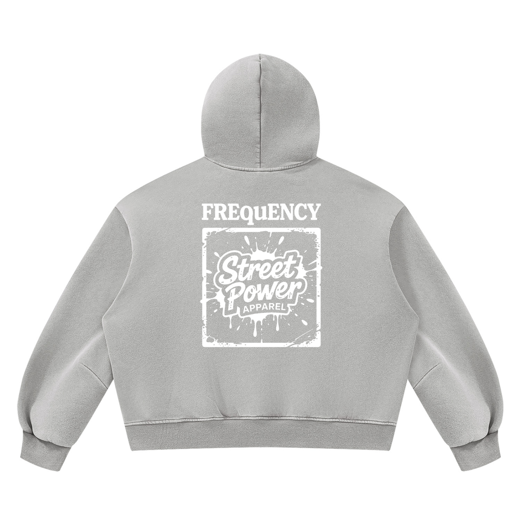 Verse&Vogue | Unisex Vintage Wash Boxy Fleece Hoodie