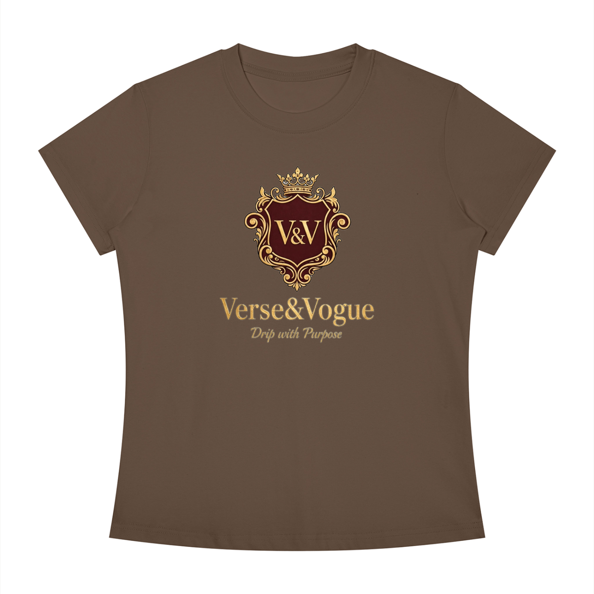 Verse&Vogue | Women's Slim Fit Crewneck T-Shirt