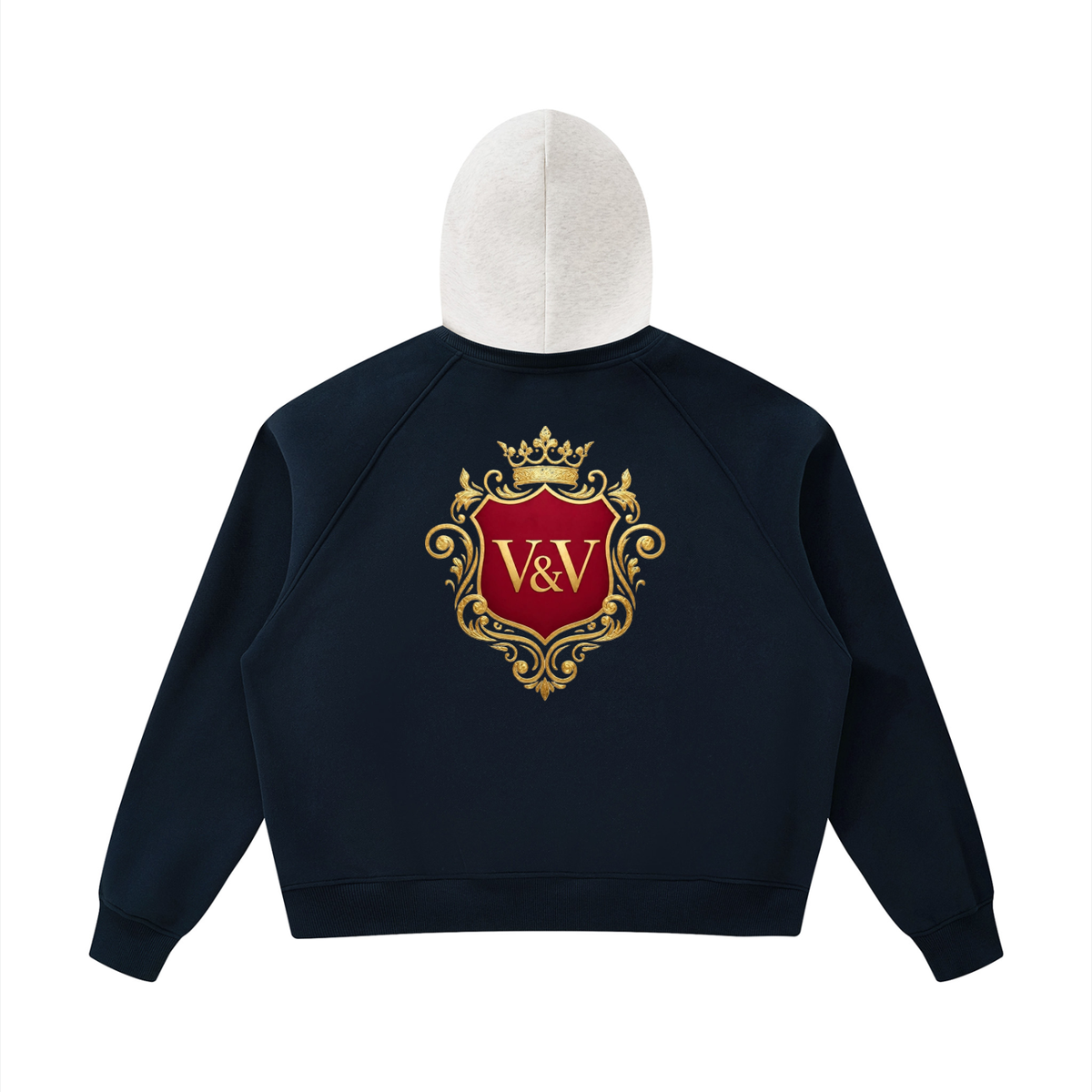 Verse&Vogue | Unisex Fleece Raglan Color Block Hoodie