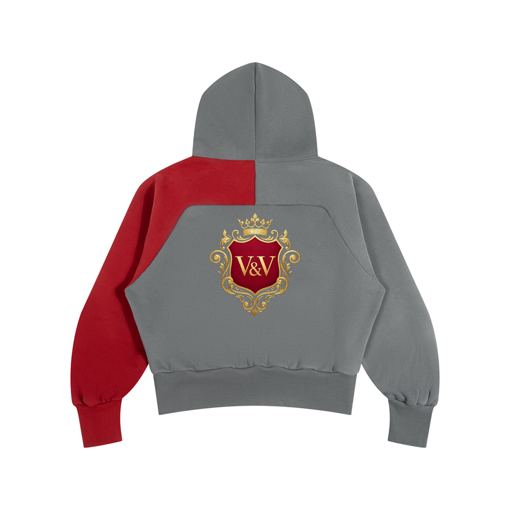 Verse&Vogue | Unisex Color-Block Fleece Hoodie