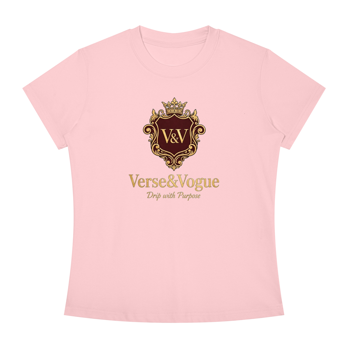 Verse&Vogue | Women's Slim Fit Crewneck T-Shirt