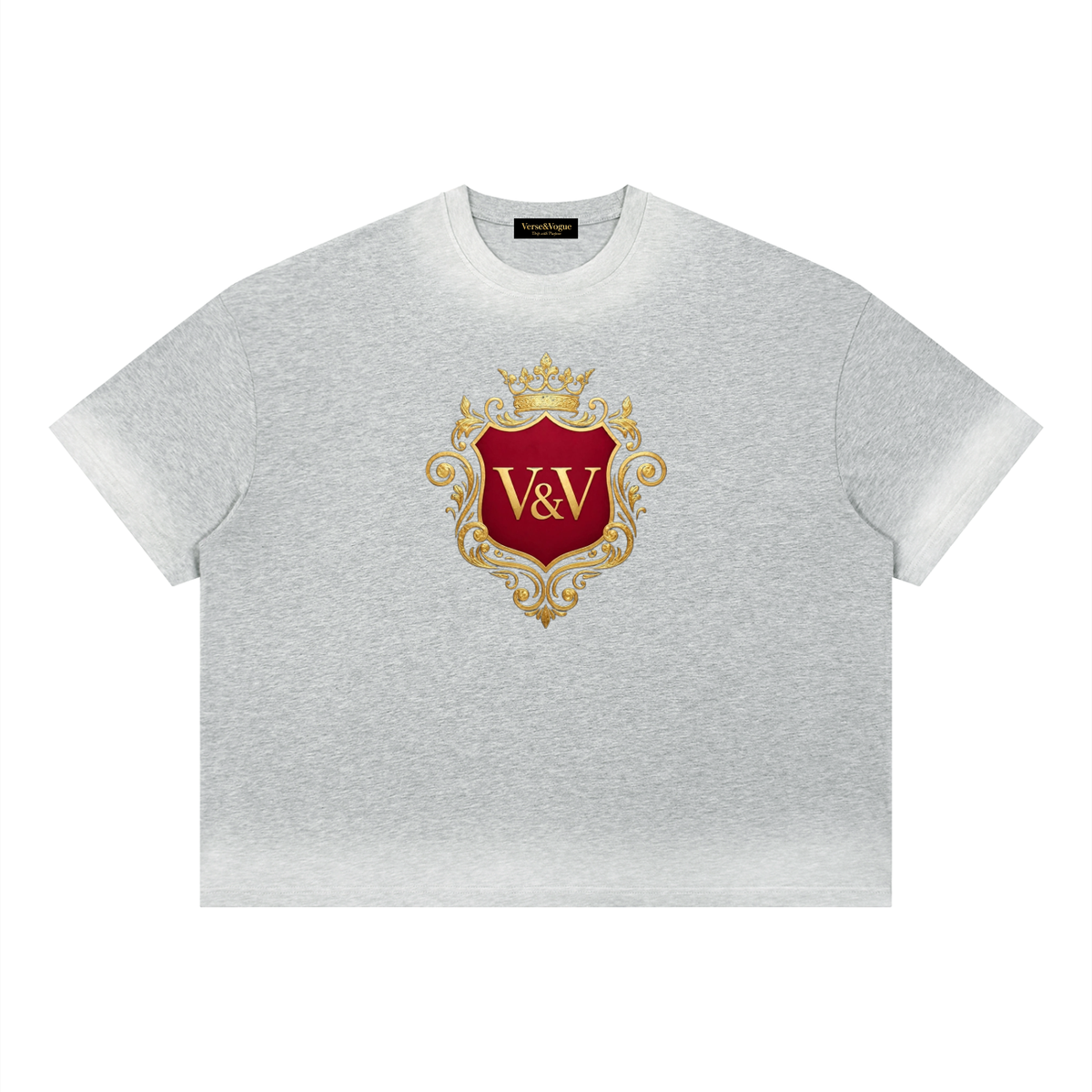 Verse&Vogue | Unisex Boxy Sunfade Vintage Wash T-Shirt