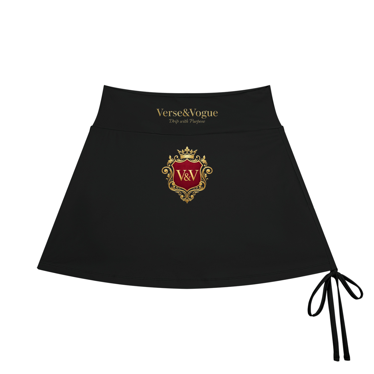 Verse&Vogue | Women's Drawstring A-Line Yoga Skort