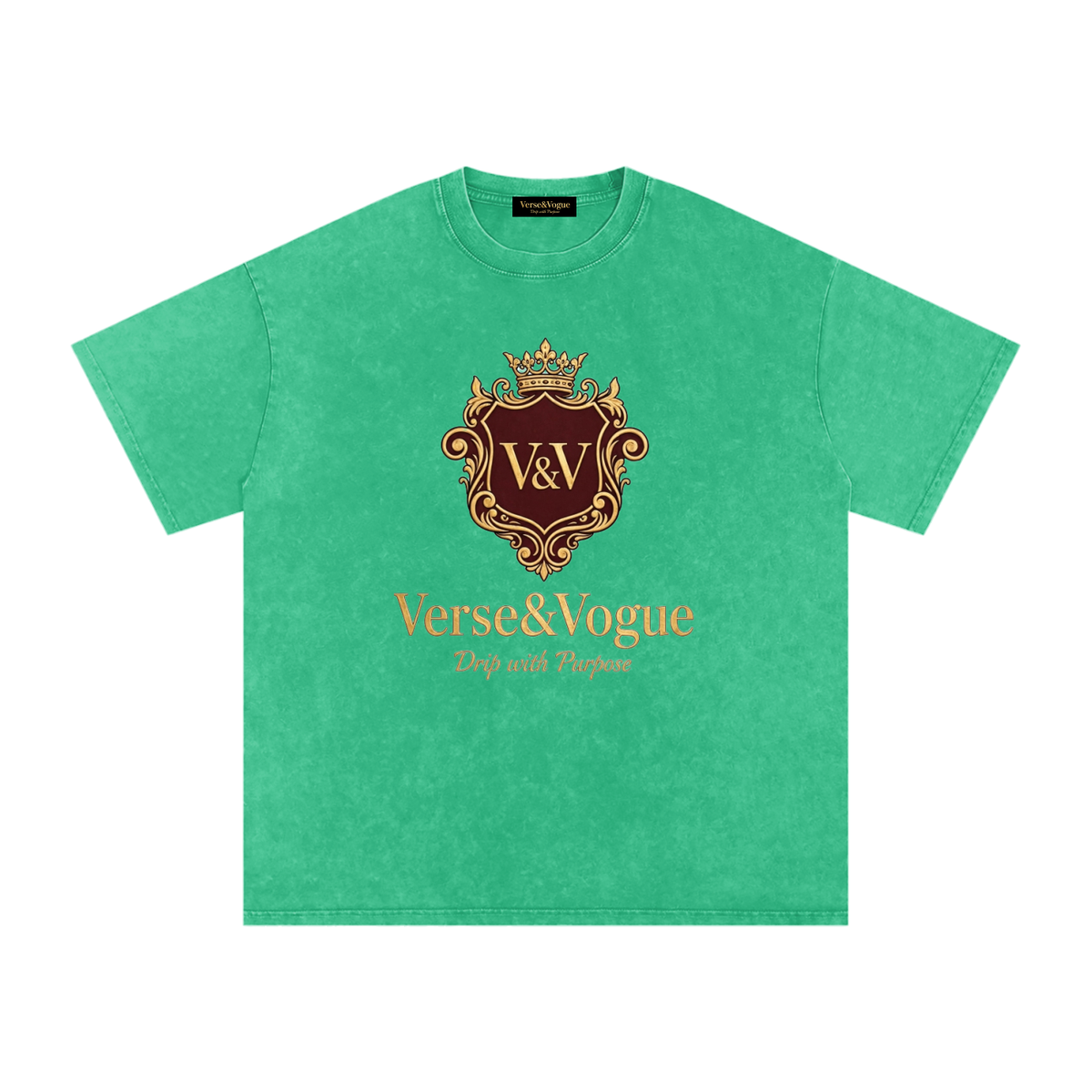 Verse&Vogue | Snow Washed Oversized Cotton T-Shirt