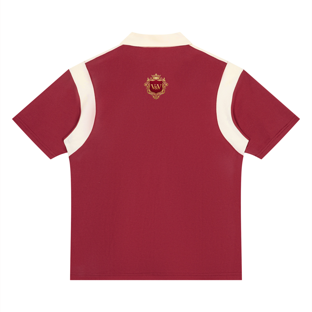 Verse&Vogue | Unisex Color Block Quarter Zip Polo Shirt