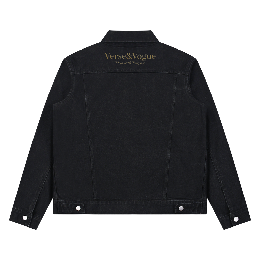 Verse&Vogue | Unisex Vintage Wash Denim Jacket