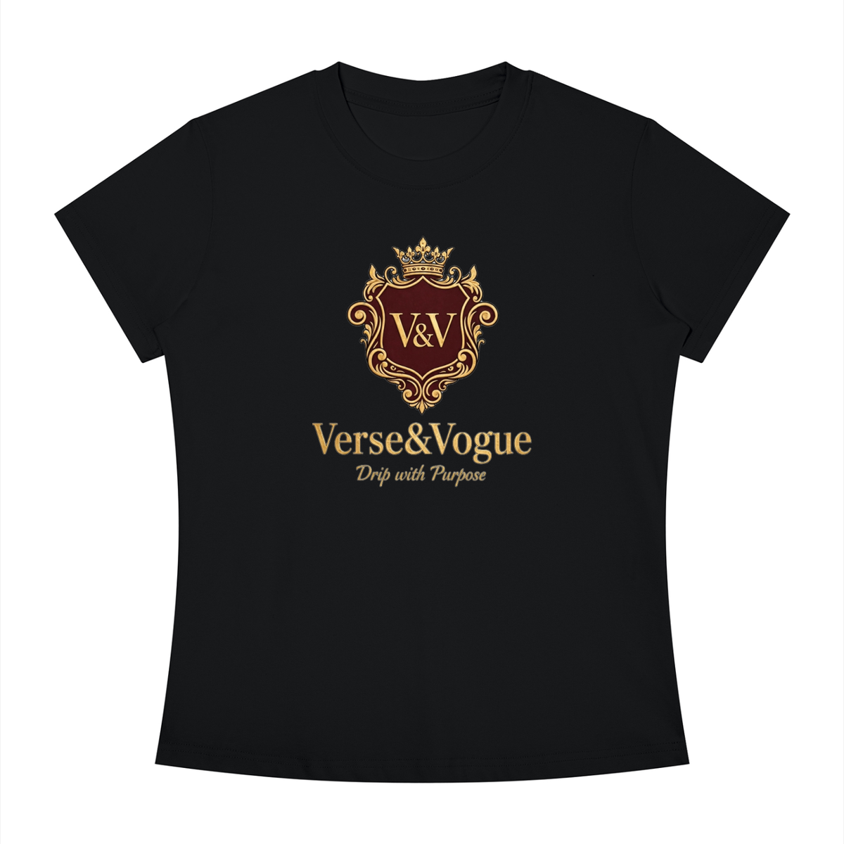 Verse&Vogue | Women's Slim Fit Crewneck T-Shirt