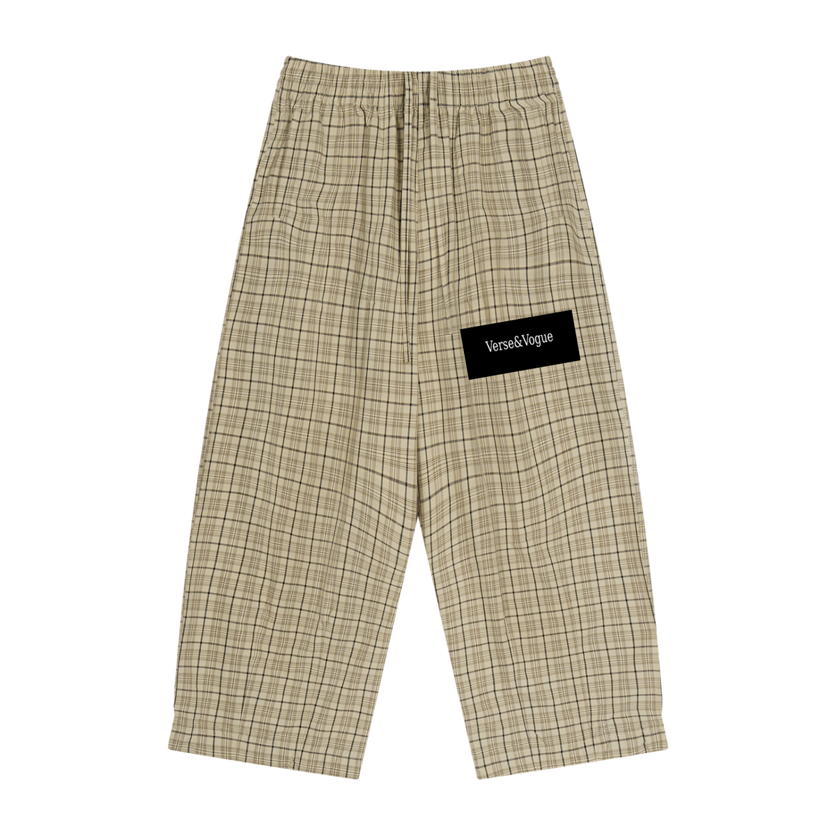 Verse&Vogue | Unisex Plaid Wide Leg Pants