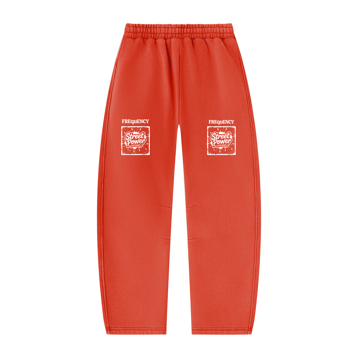 Verse&Vogue | Unisex Vintage Wash Barrel Leg Fleece Sweatpants