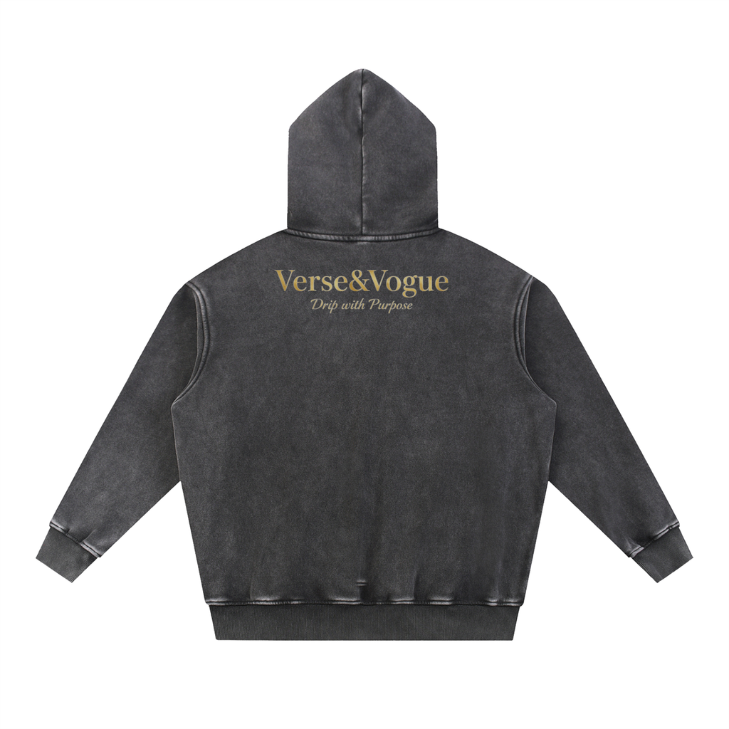 Verse&Vogue | Snow Wash Fleece Oversize Hoodie