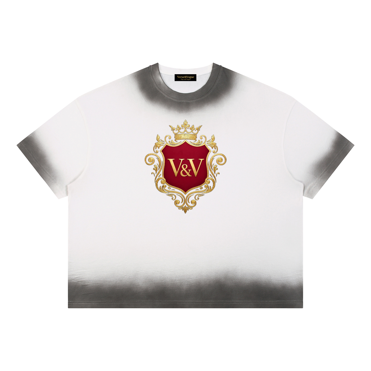 Verse&Vogue | Unisex Boxy Sunfade Vintage Wash T-Shirt