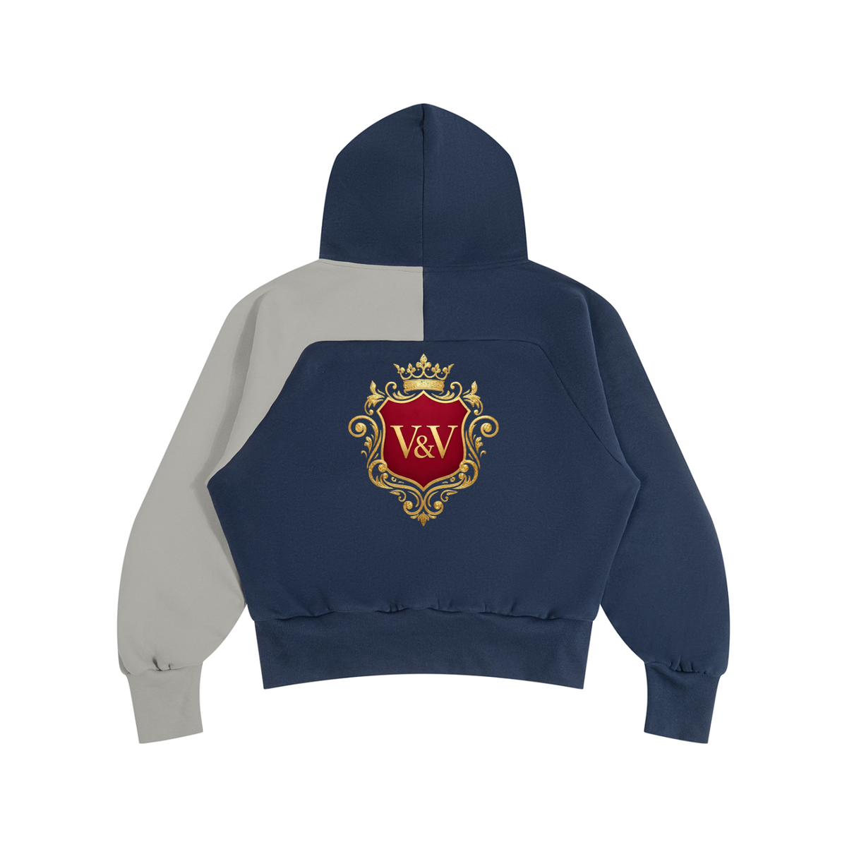 Verse&Vogue | Unisex Color-Block Fleece Hoodie