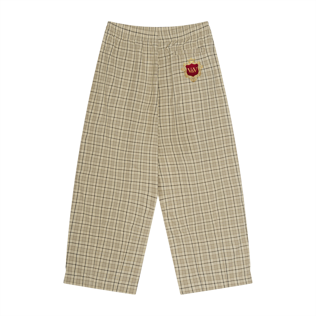 Verse&Vogue | Unisex Plaid Wide Leg Pants