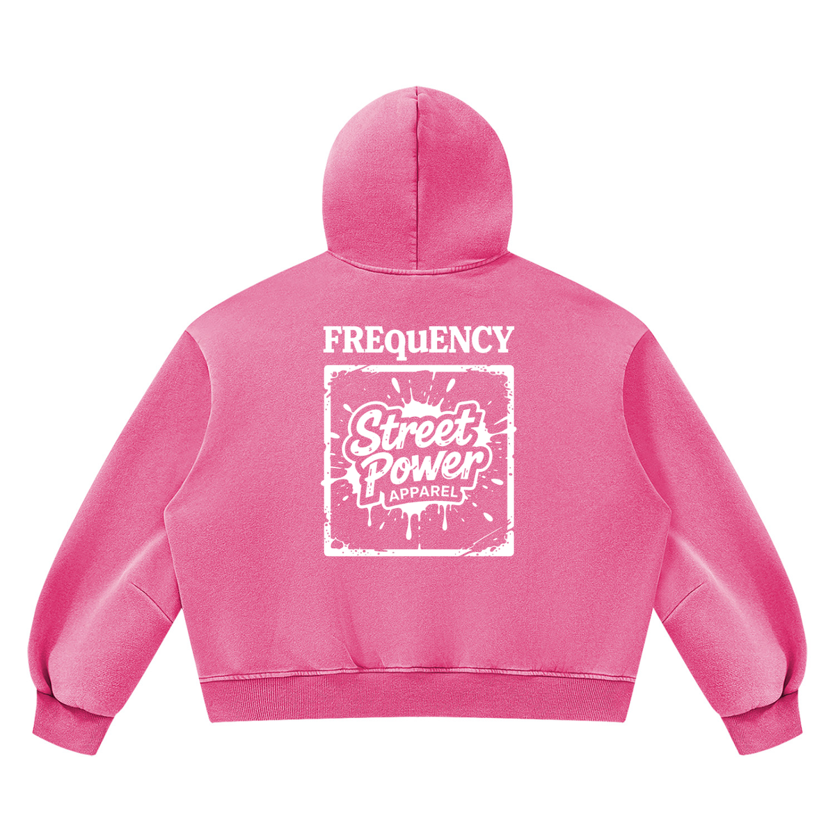 Verse&Vogue | Unisex Vintage Wash Boxy Fleece Hoodie
