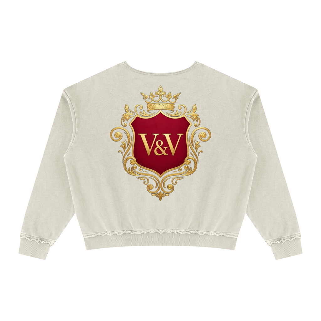 Verse&Vogue | Unisex Raw Edge Crewneck Sweatshirt