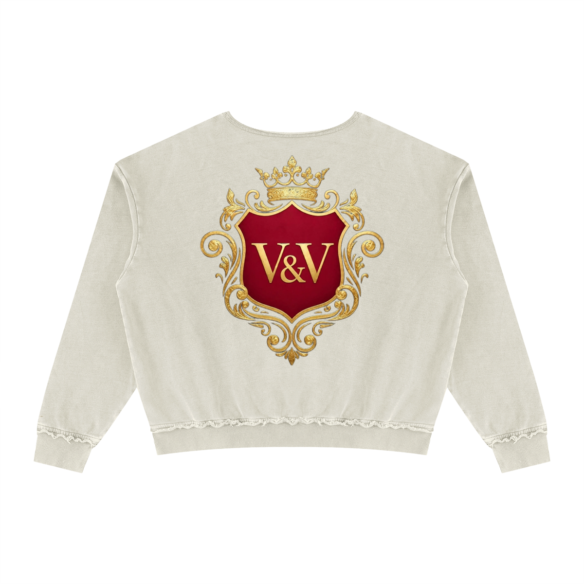 Verse&Vogue | Unisex Raw Edge Crewneck Sweatshirt