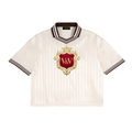Verse&Vogue | Contrast Stripes Polo Collar T-Shirt
