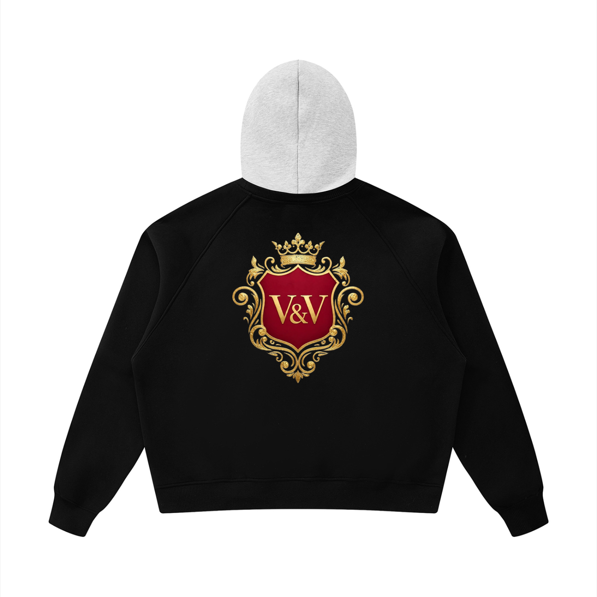 Verse&Vogue | Unisex Fleece Raglan Color Block Hoodie