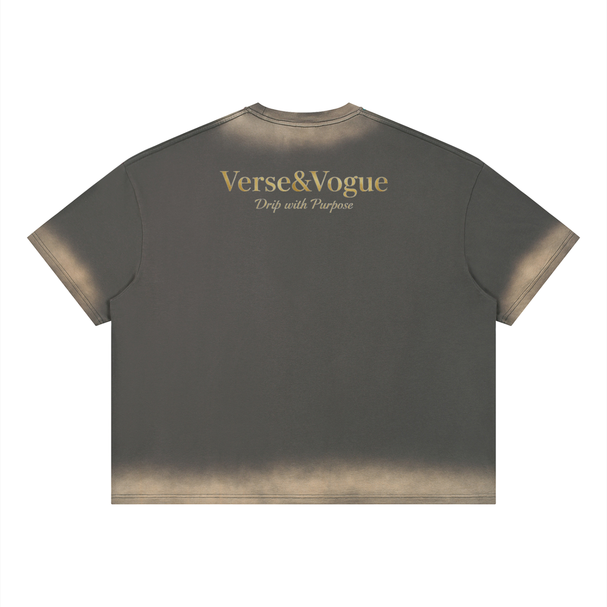 Verse&Vogue | Unisex Boxy Sunfade Vintage Wash T-Shirt